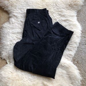100% cotton cord pants Petite 6P in black